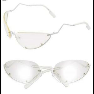 NEW KENZO Oversized Semi Rimless Oval Sunglasses